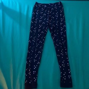 NAVY LEGGINGS WITH WHITE STARS
